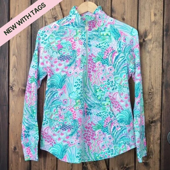 Lilly Pulitzer UPF 50+ Skipper Popover in Multi Banana Split Sz S NWT - Picture 6 of 6